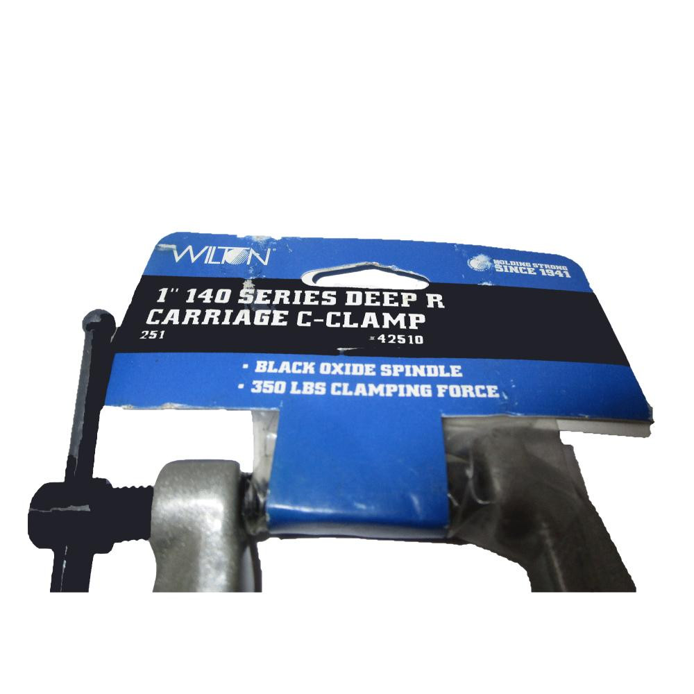 251, Deep-Reach Carriage C-Clamp, 0" – 1" Jaw Opening, 3" Throat Depth