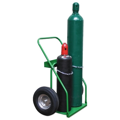 Cylinder Cart, Medium, Side x Side, 10: Pneumatic Wheels