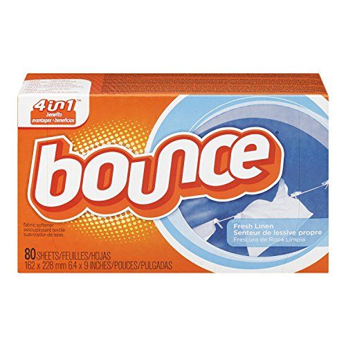 Bounce Fabric Softener Sheets, Fresh Linen Scent, 80 Count