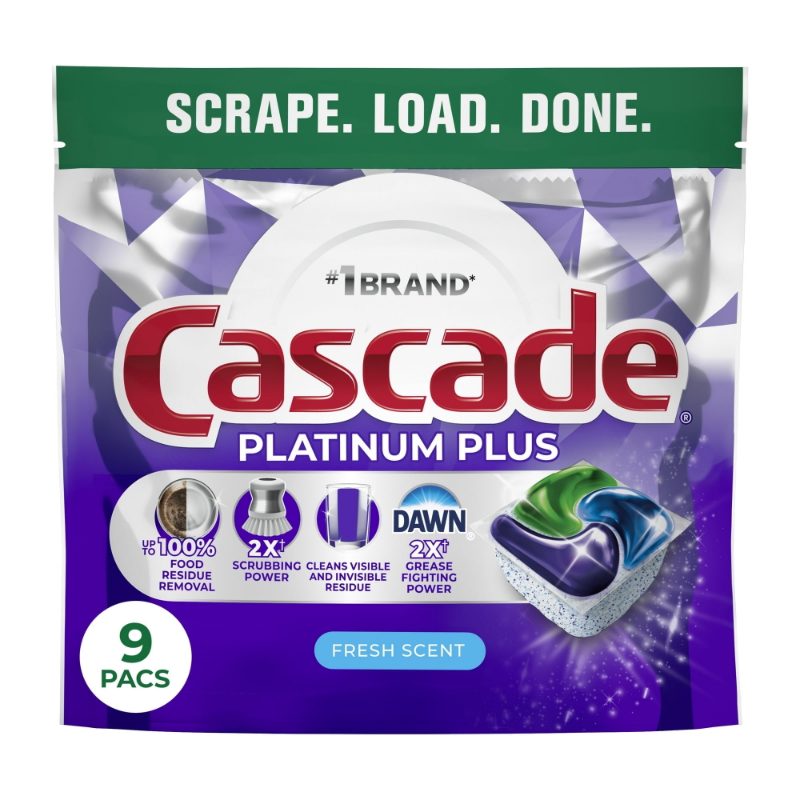 Cascade Platinum Dishwasher Pods, Dishwasher Detergent, Dish Detergent Soap, Fresh, 83 count