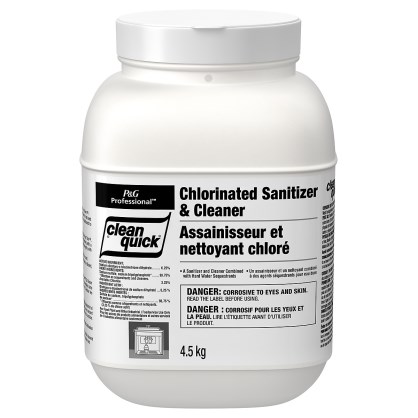 Clean Quick Professional Chlorinated Sanitizer & Cleaner Powder, 4.5 kg