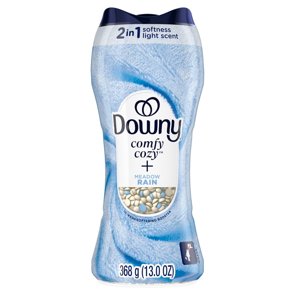 Downy Comfy Cozy In-Wash Laundry Scent Booster Beads, Meadow Rain Scent, 19.4 oz, Softness and Freshness