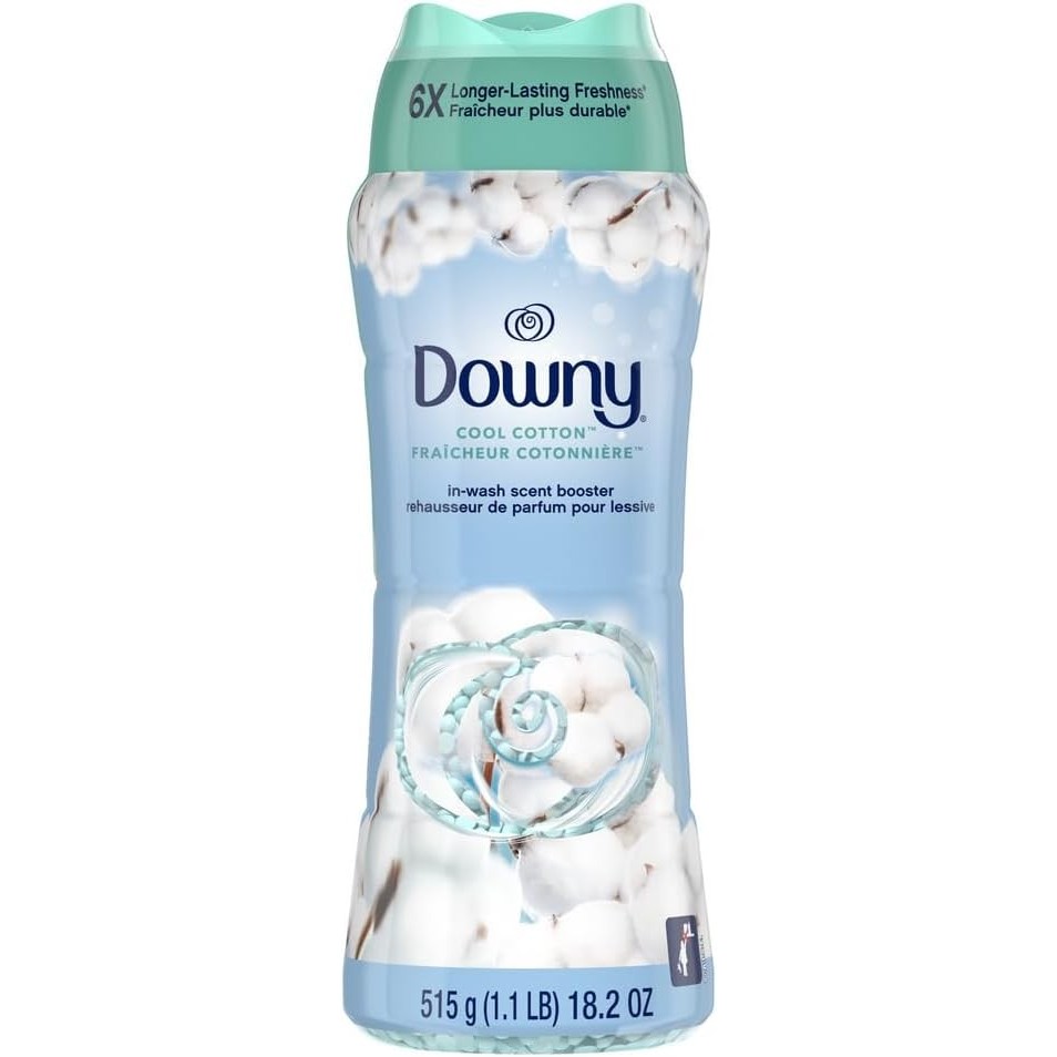 Downy Cool Cotton In-Wash Laundry Scent Booster Beads, 515g, laundry scent beads, Long-lasting Freshness