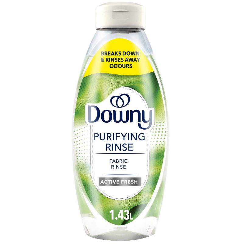 Downy Fabric Rinse Laundry Odour Remover, Active Fresh Scent, 1.08 L, Fabric Softener and Laundry Odour Removal Rinse