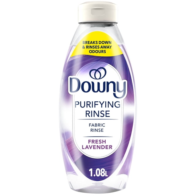 Downy Fabric Purifying Rinse Laundry Odour Remover, Fresh Lavender Scent, 1.08 L, Fabric Softener and Laundry Odour Removal Rins