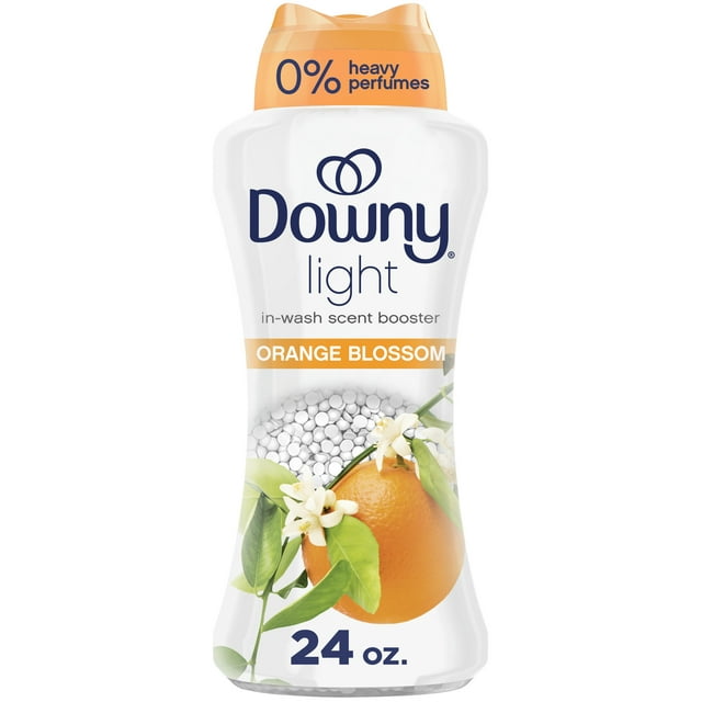 Downy Light Laundry Scent Booster Beads, Orange Blossom Scent, 515g, In-wash fabric beads designed to be gentle with a light boo