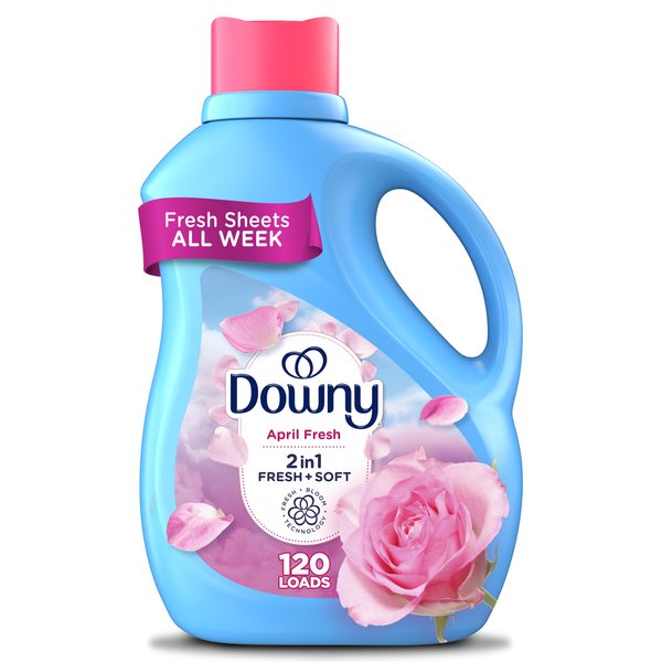 Downy Soft, 2 in 1 Soft and Fresh Liquid Fabric Softener, April Fresh, 4.16 L, 190 Loads, Fabric Conditioner Liquid provides sof