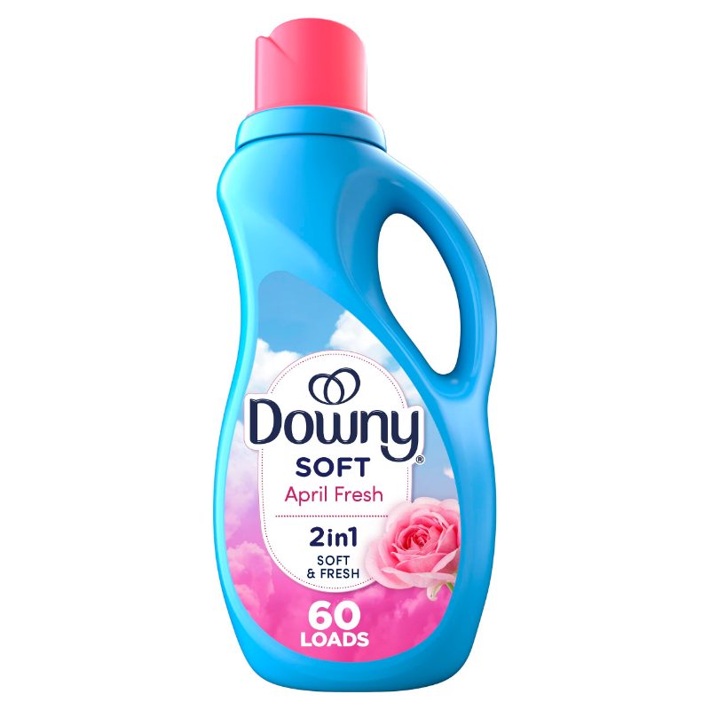 Downy Soft, 2 in 1 Soft and Fresh Liquid Fabric Softener, April Fresh, 1.31 L, 60 Loads, Fabric Conditioner Liquid provides soft