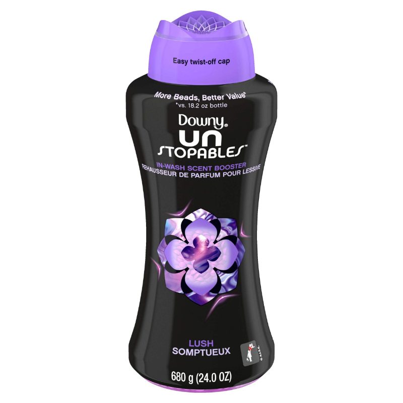 Downy Unstopables In Wash Scent Booster Beads, Lush Scent, 680 g, Laundry Beads for Odour Protection, Downy Scent Booster Beads,