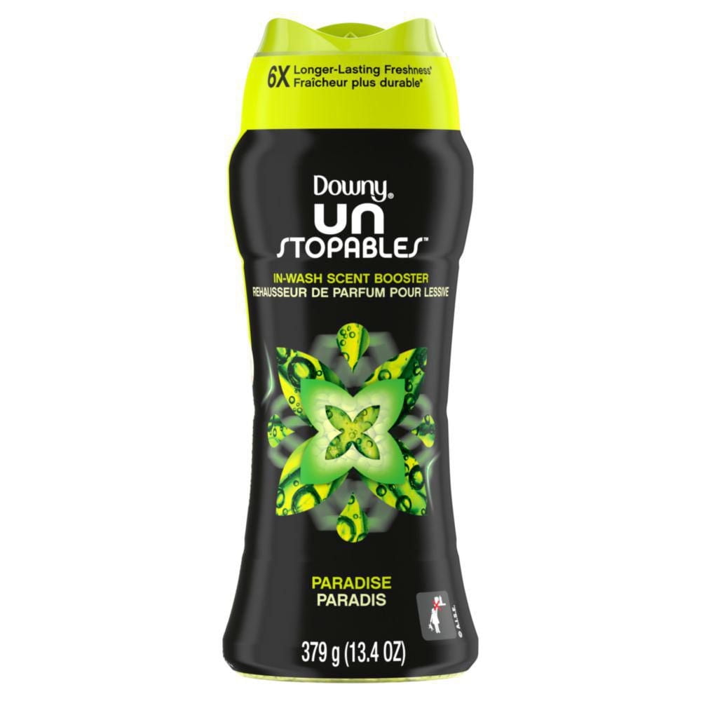 Downy Unstopables In Wash Scent Booster Beads, Paradise Scent, 379 g, Laundry Beads for Odour Protection, Downy Scent Booster Be