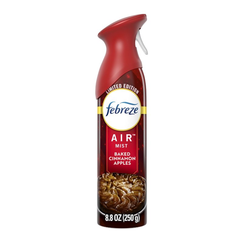 Febreze Air Freshener Spray, Odor-Fighting Room Spray,Baked Cinnamon Apples Scent, 8.8oz, 1 Count