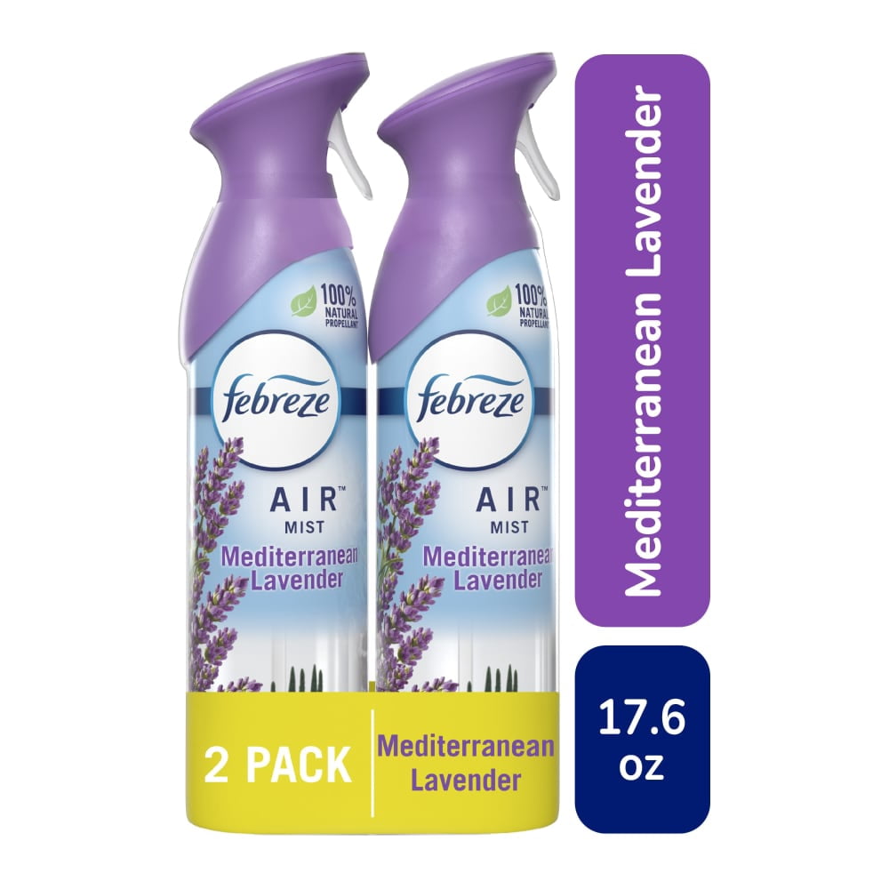 Febreze Air Freshener Spray, Odor-Fighting Room Spray, Mediterranean Lavender Scent, 250g, 1 Count