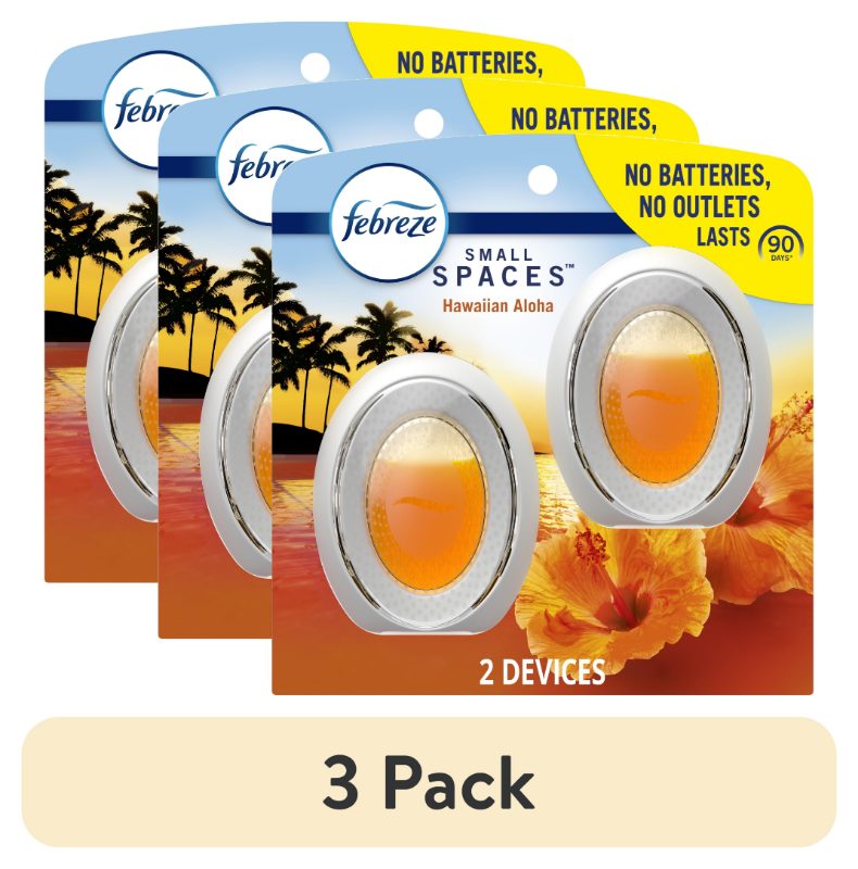Febreze Bathroom Air Freshener, Odor-Fighting, Hawaiian Aloha Scent, 2 Count