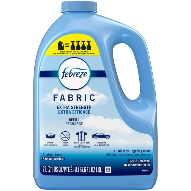 Febreze Odor-Fighting Fabric Refresher Extra Strength Original, 67.6 fl oz Refill