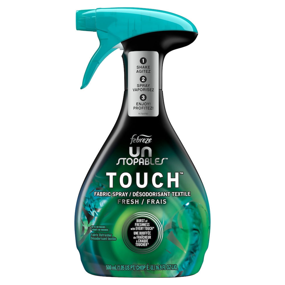Febreze Unstopables Touch Fabric Spray and Odor Fighter, Fresh, 500 mL