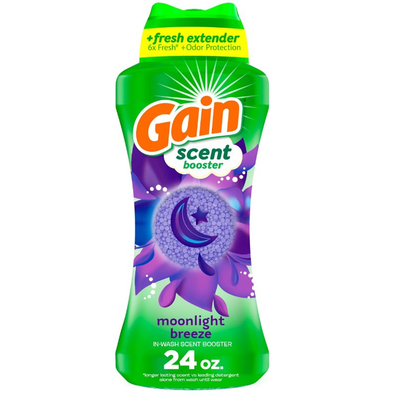 Gain In-Wash Laundry Scent Booster, Moonlight Breeze Scent, 680 g, Fresh Extender + Odour Protection