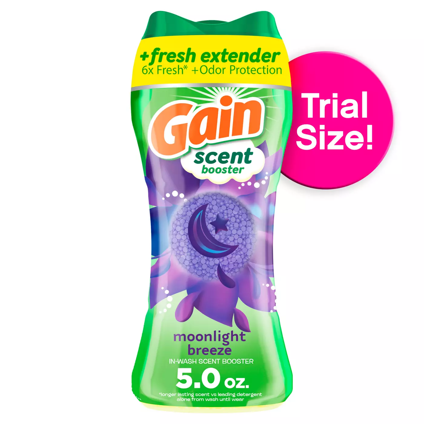 Gain In-Wash Laundry Scent Booster, Moonlight Breeze Scent, 853 g, Fresh Extender + Odour Protection
