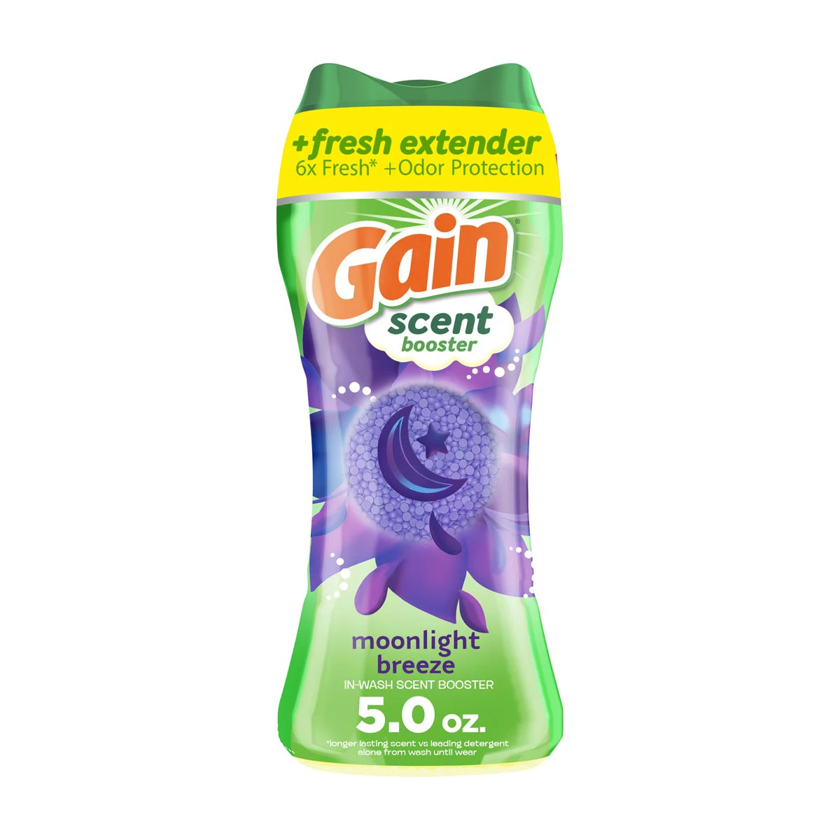Gain In-Wash Laundry Scent Booster, Moonlight Breeze Scent, 515 g, Fresh Extender + Odour Protection