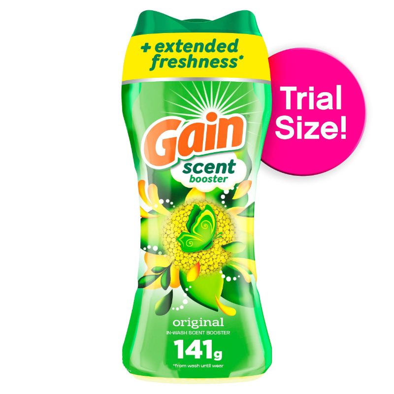 Gain In-Wash Laundry Scent Booster, Original Scent, 141 g, Fresh Extender + Odor Protection