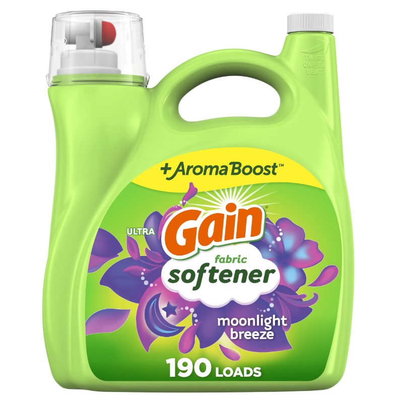 Gain Liquid Fabric Softener, Moonlight Breeze Scent, 1.31 L, 60 Loads, Smooth Touch