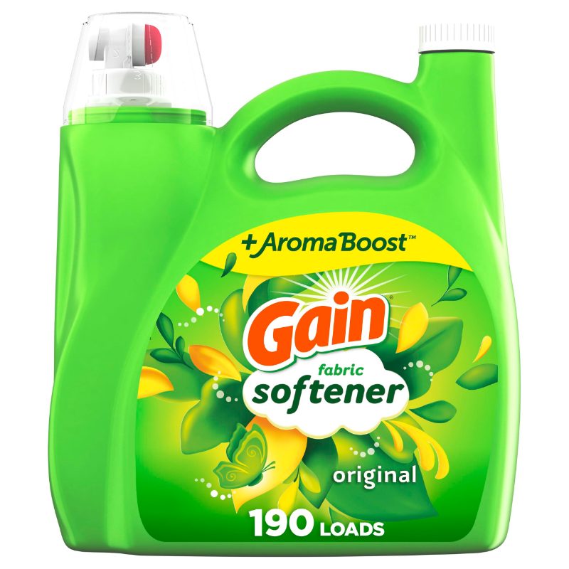 Gain Liquid Fabric Softener, Original Scent, 4.16 L, 190 Loads, Smooth Touch