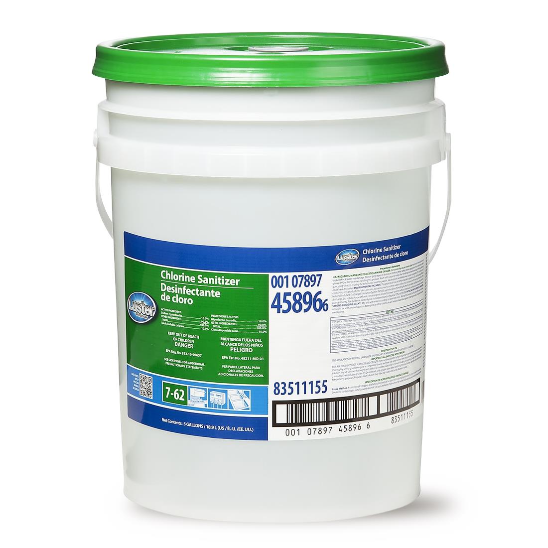 Luster Professional Liquid Chlorine Sanitizer, 18.9 L
