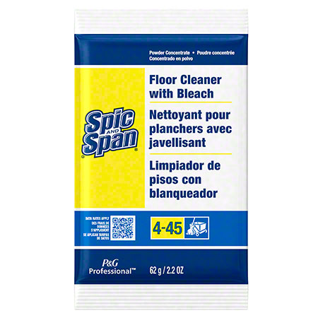 Spic and Span Professional Bulk Floor and Multi-Surface Cleaner Concentrate for Commercial Use, 1 Gallon (Case of 3)