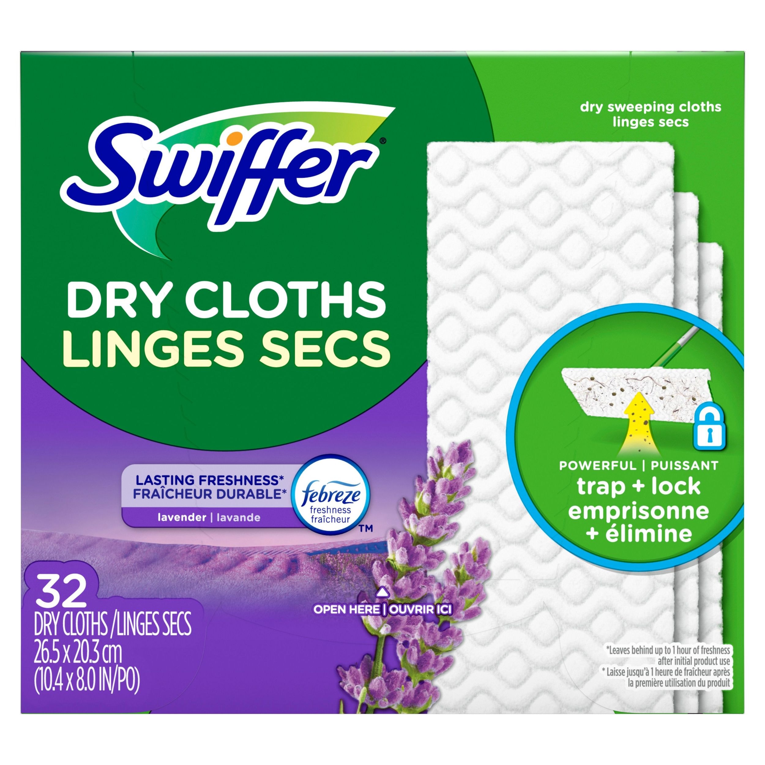 Swiffer Dry Lavendar 4/32 Count CA