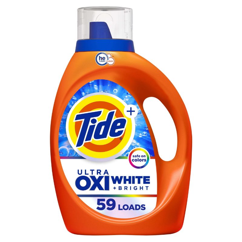 Tide Ultra White Liquid Laundry Detergent, 2.48 L, 59 Loads, Laundry Detergent Liquid for Bright Whites and Colours
