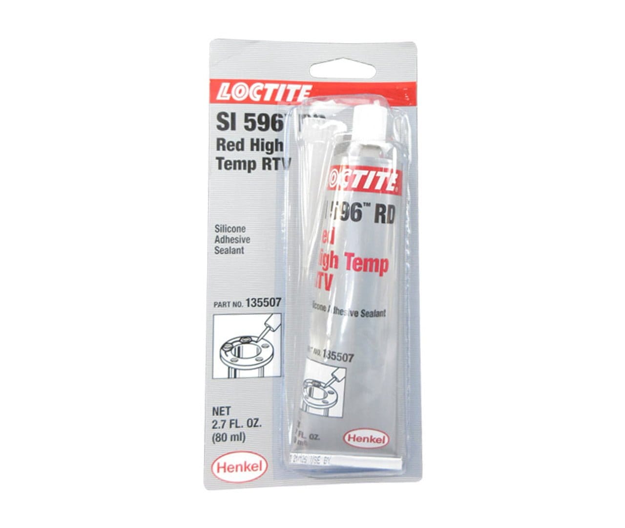 LOCTITE SI 596 Red High Temp RTV Silicone Adhesive Sealant