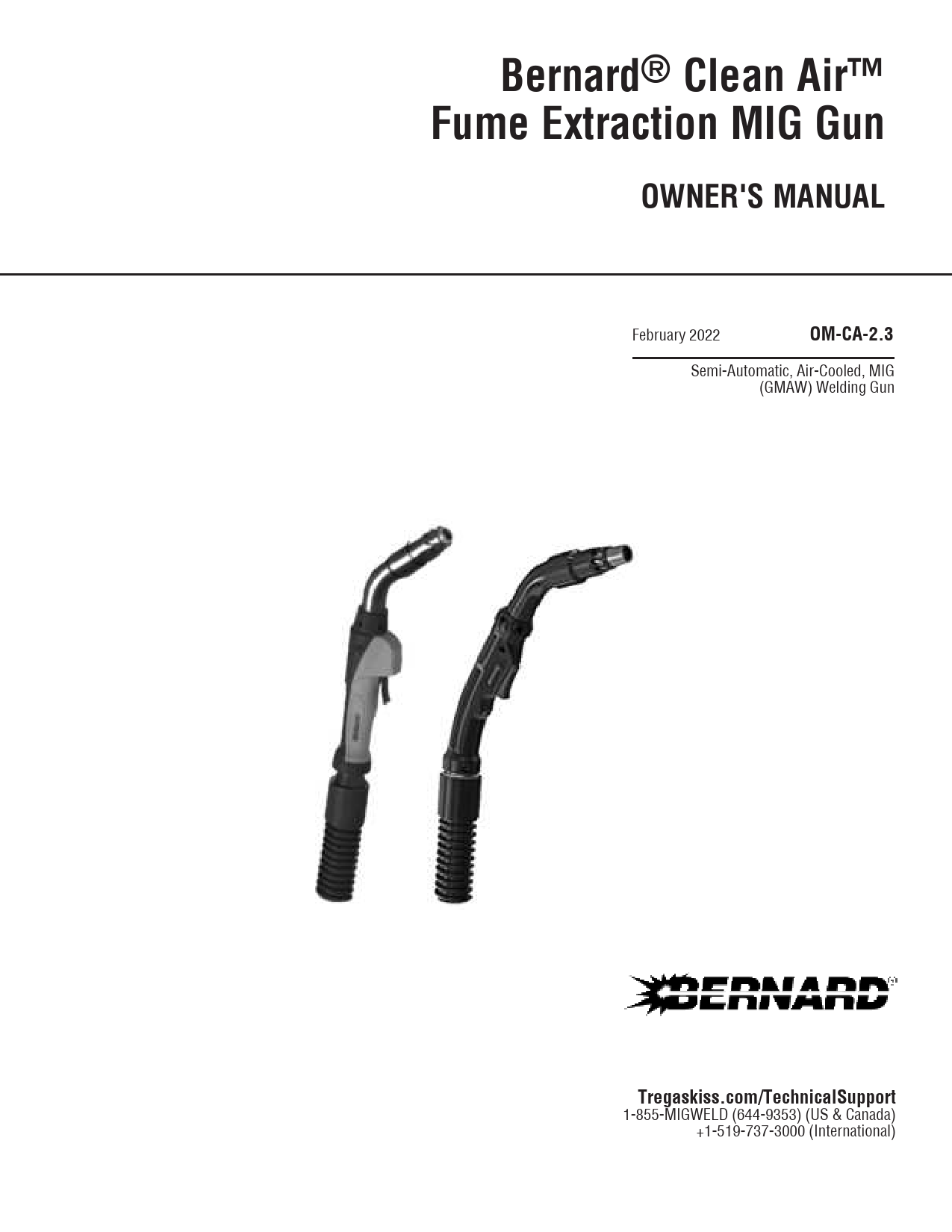 BTO CLEAN AIR A/C MIG GUN, 500A