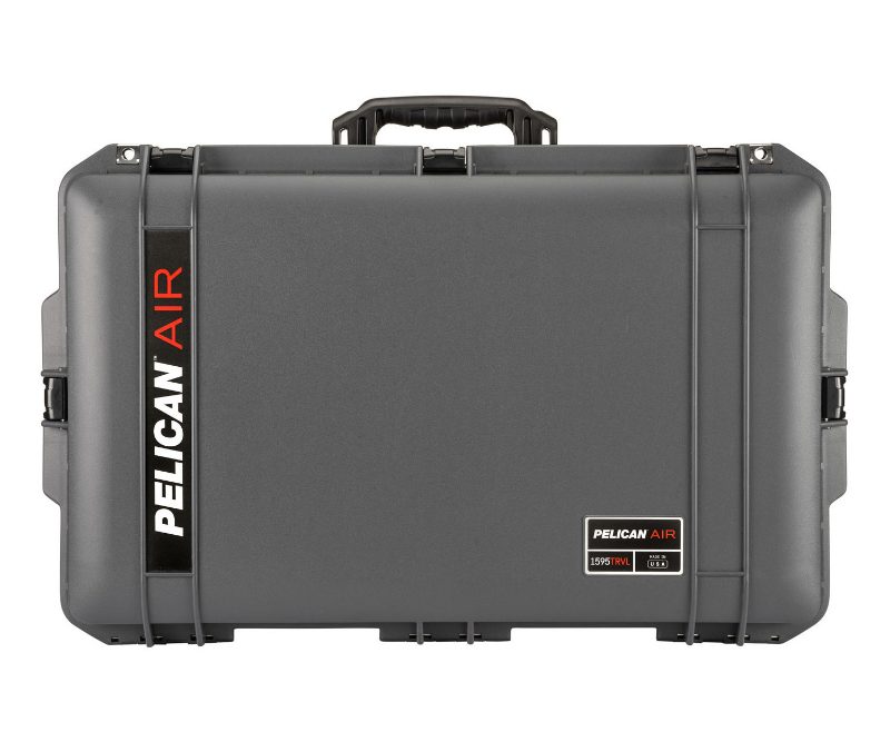 Air Travel Case with lid organizer and packing cubes (Charcoal)