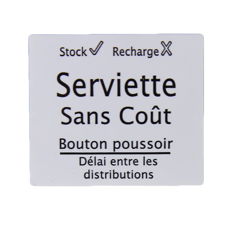 Frost Additional French Napkin Label