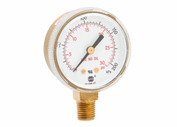 GAUGE,2" 30PSI GOLD PAINT PKG