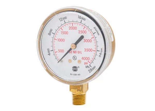 GAUGE,2" 4000PSI GOLD PAINT PKG