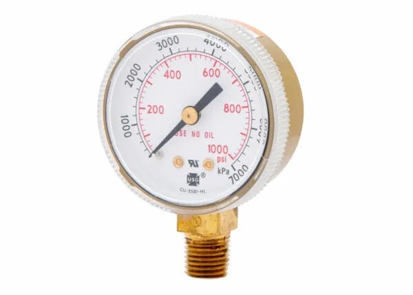 GAUGE,2"1000 PSI/KPA