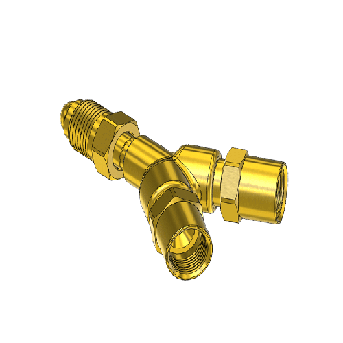 CONNECTOR,INERT 5/8-18RH SH-OFF VLV BR Y