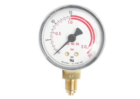 GAUGE,2"VAC30PSI/2 BAR SS
