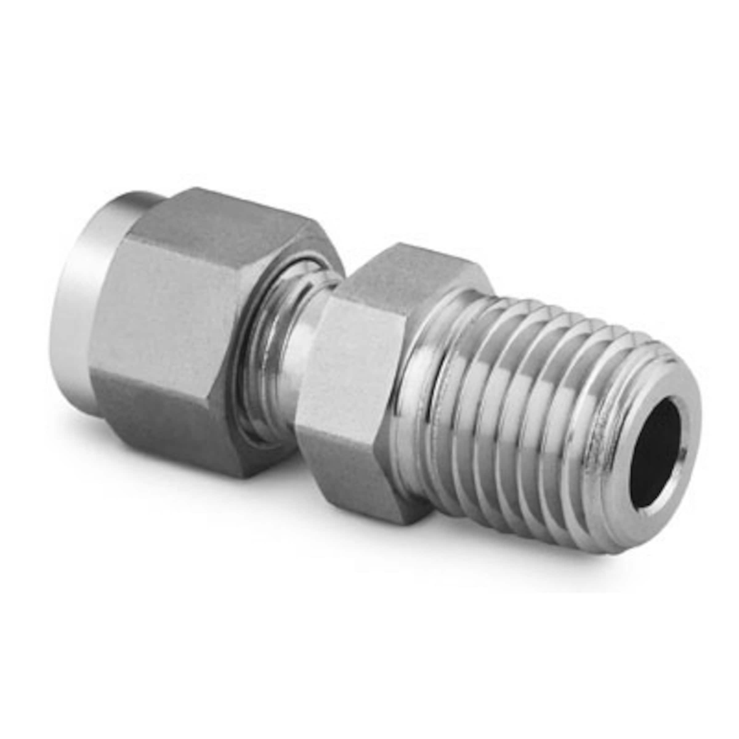 TUBE FITTING,1/8ODX1/4MNPT SS