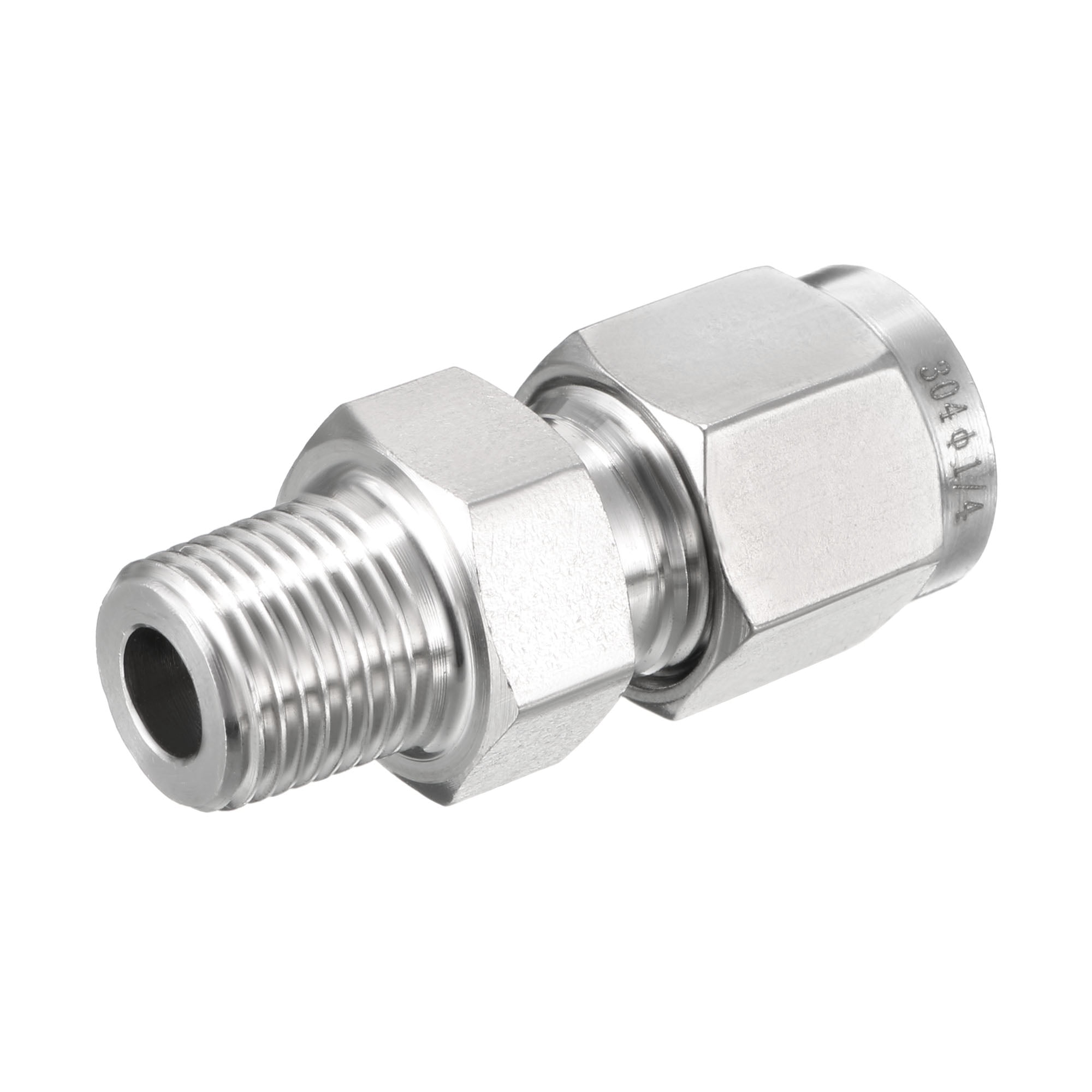 TUBE FITTING,1/8ODX1/4MNPT BRS
