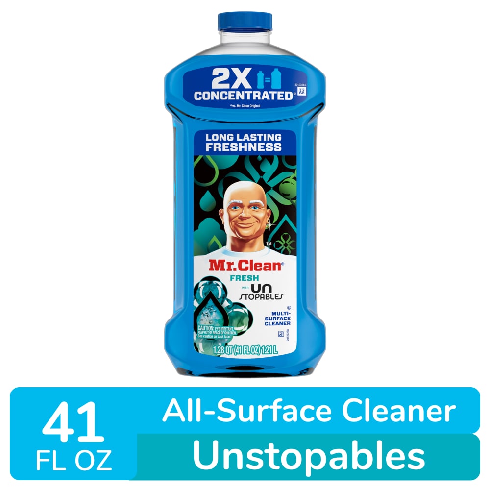 Mr. Clean All Purpose Cleaner, Floor Cleaner, Mop Soap, Cleaning Liquid, Unstopables, 1.21L