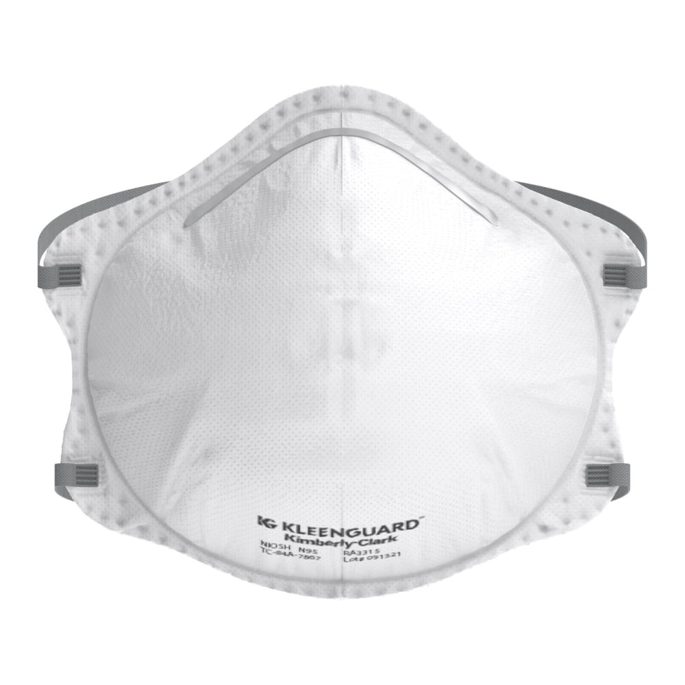 KleenGuard™ 3300 Series OV N95 Particulate Respirator , RA3316 Molded Cup Style, NIOSH-Approved, Regular Fit, Grey