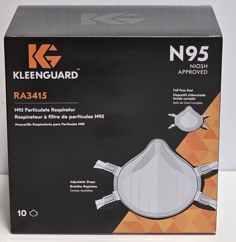 KleenGuard™ 3400 Series N95 Particulate Respirator , RA3415V Molded Cup Style, NIOSH-Approved, Exhalation Valve, Regular Fit, Wh