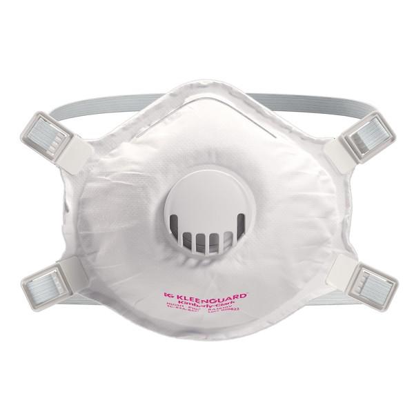 KleenGuard™ 3800 Series P100 Particulate Respirator , RA3830V Molded Cup Style, NIOSH-Approved, Exhalation Valve, Regular, White