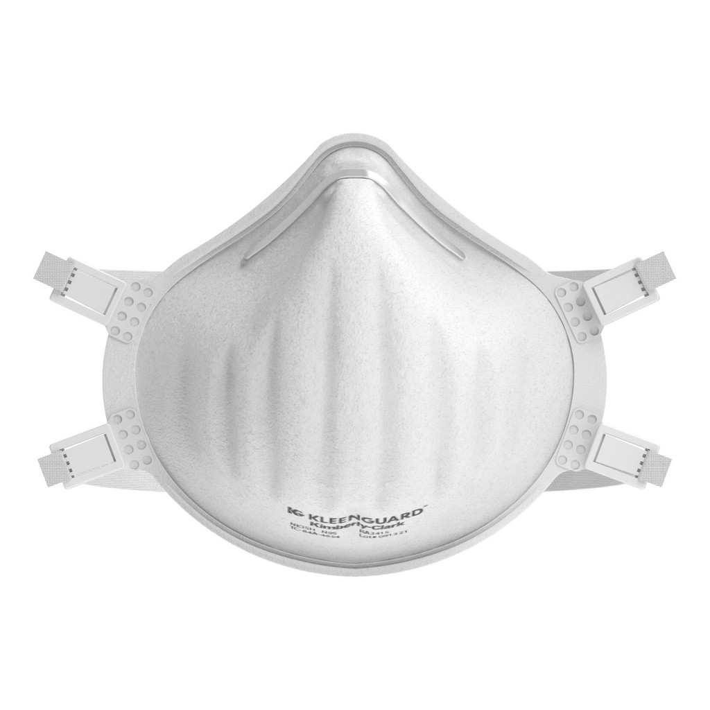 KleenGuard™ 3800 Series R95 Particulate Respirator , RA3825V Molded Cup Style, NIOSH-Approved, Exhalation Valve, Regular, White