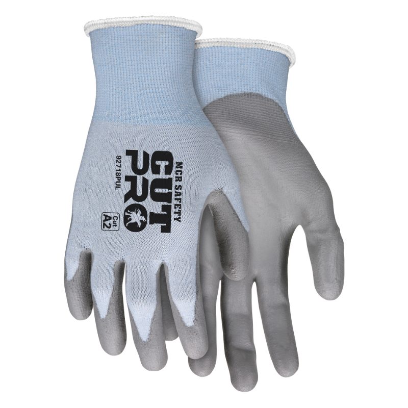 VP,Cut Pro,15ga,Blue HPPE, Gray PU XS