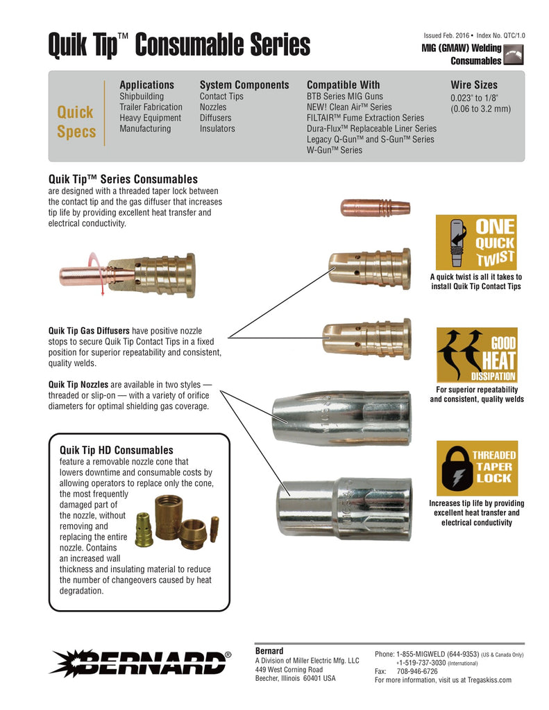 NOZZLE ASSEMBLY HD, 2PIEC QUIK TIP MICA