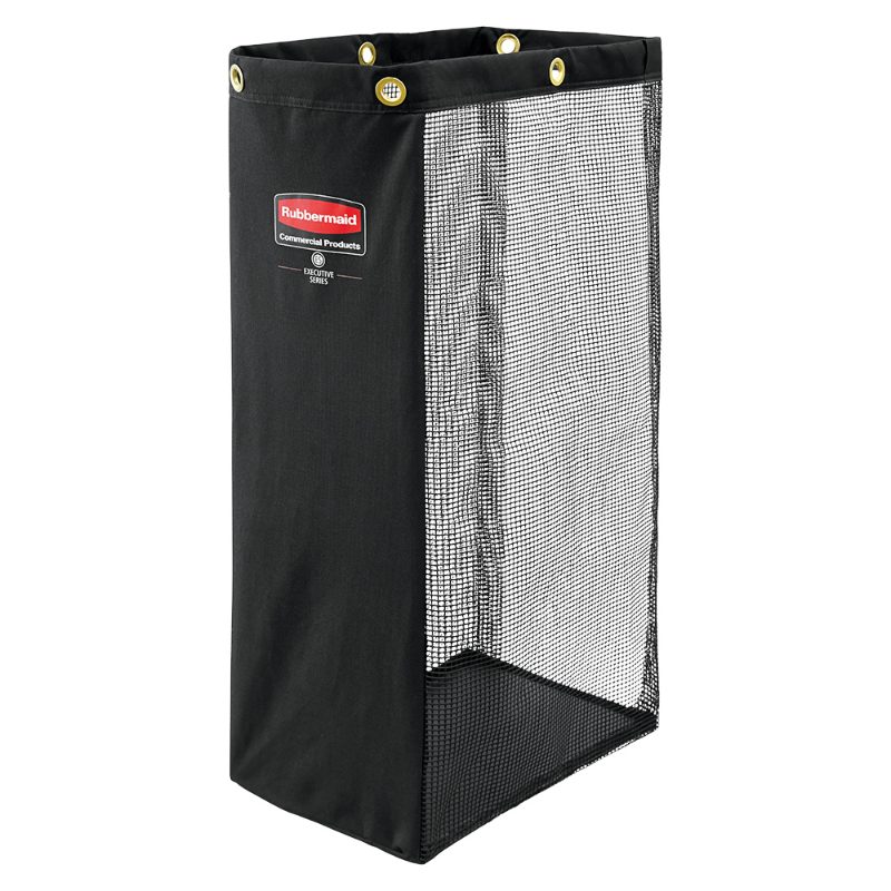 Rubbermaid Commercial Products Side-Load Housekeeping Cart Bag, Black, Compatible with Rubbermaid Housekeeping Carts for Laundry