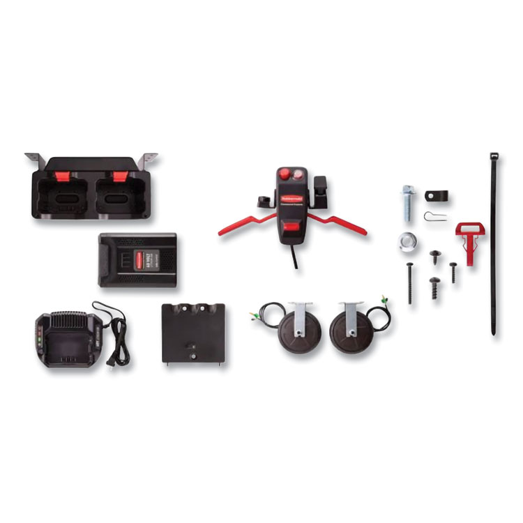 Rubbermaid Commercial Products Motorized Power Kit for Housekeeping Carts, Battery Powered, For Moving Heavy Loads