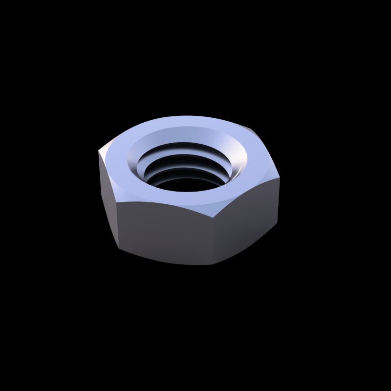 NUT HEX 7 HEX JAM